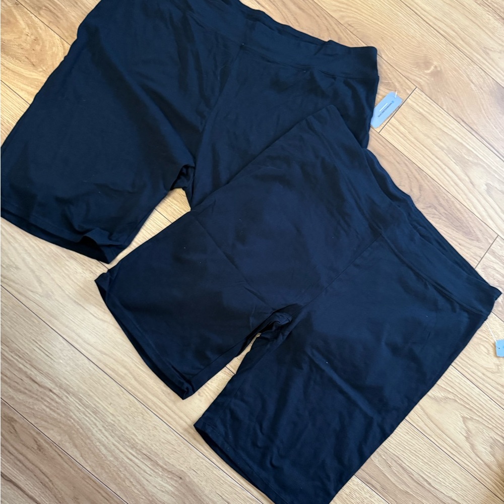 NWT warehouse one 3XClassic Black Women's Bike Shorts